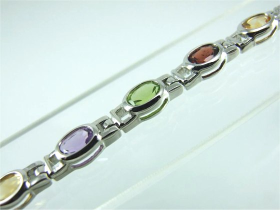 Silber Armband Multicolor von Aperlea